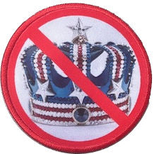 No Kings - Removable / Reusable Embroidered Edge Printed Patch